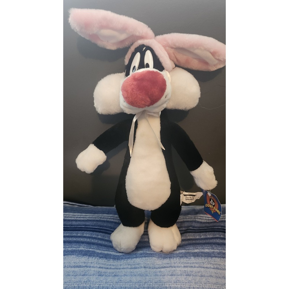 Vintage Looney Tunes WB Sylvester The Cat With Bunny Ears 1998
